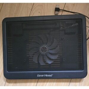GearHead Notebook Cooling Pad Laptop Cooler USB Powered Blue LED Fan